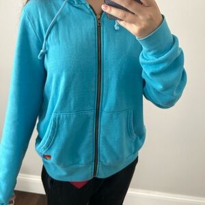Aviator Nation Blue Zip-Up Hoodie
